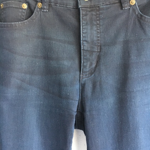 LRL Deep Indigo Stretch Jeans - sz 10 - Picture 4 of 4